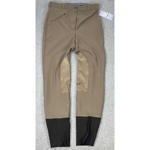 NEW JPC Equestrian Tuffrider Ribb Knee Patch Riding‎ Pants Taupe Women's Size 30